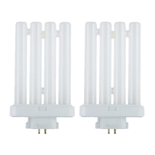 Dysmio Compact Fluorescent 27W Quad Tube, 6500K Daylight Light FML Light Bulbs with GX10Q-4 Base - 2 Pack