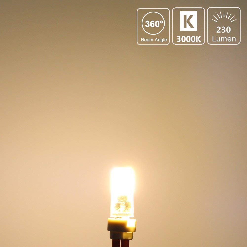 DiCUNO G4 LED Bulb 12V, 20W Equivalent, Warm White 3000K, 230LM,10-Pack