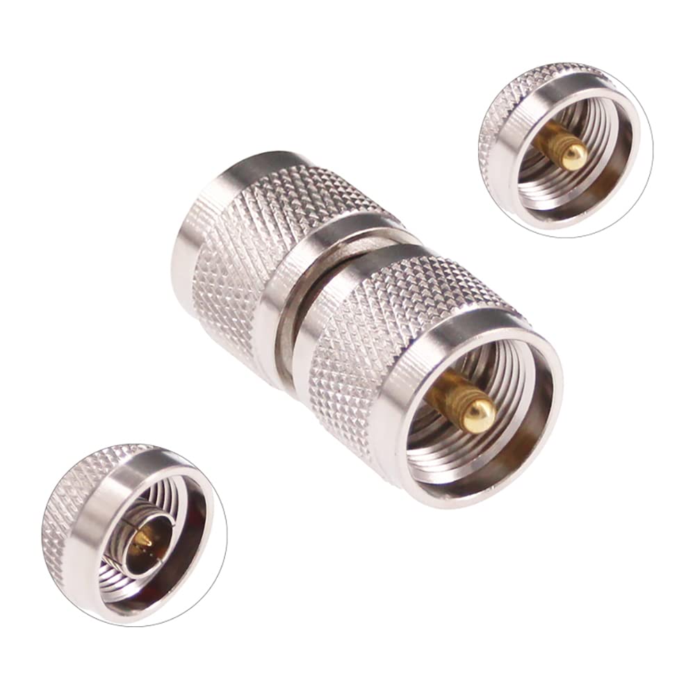 RFaha 4pcs N Type Male/Female to UHF PL-259 SO-239 M/F RF Coaxial Adapter Connector Kit(F36-4)