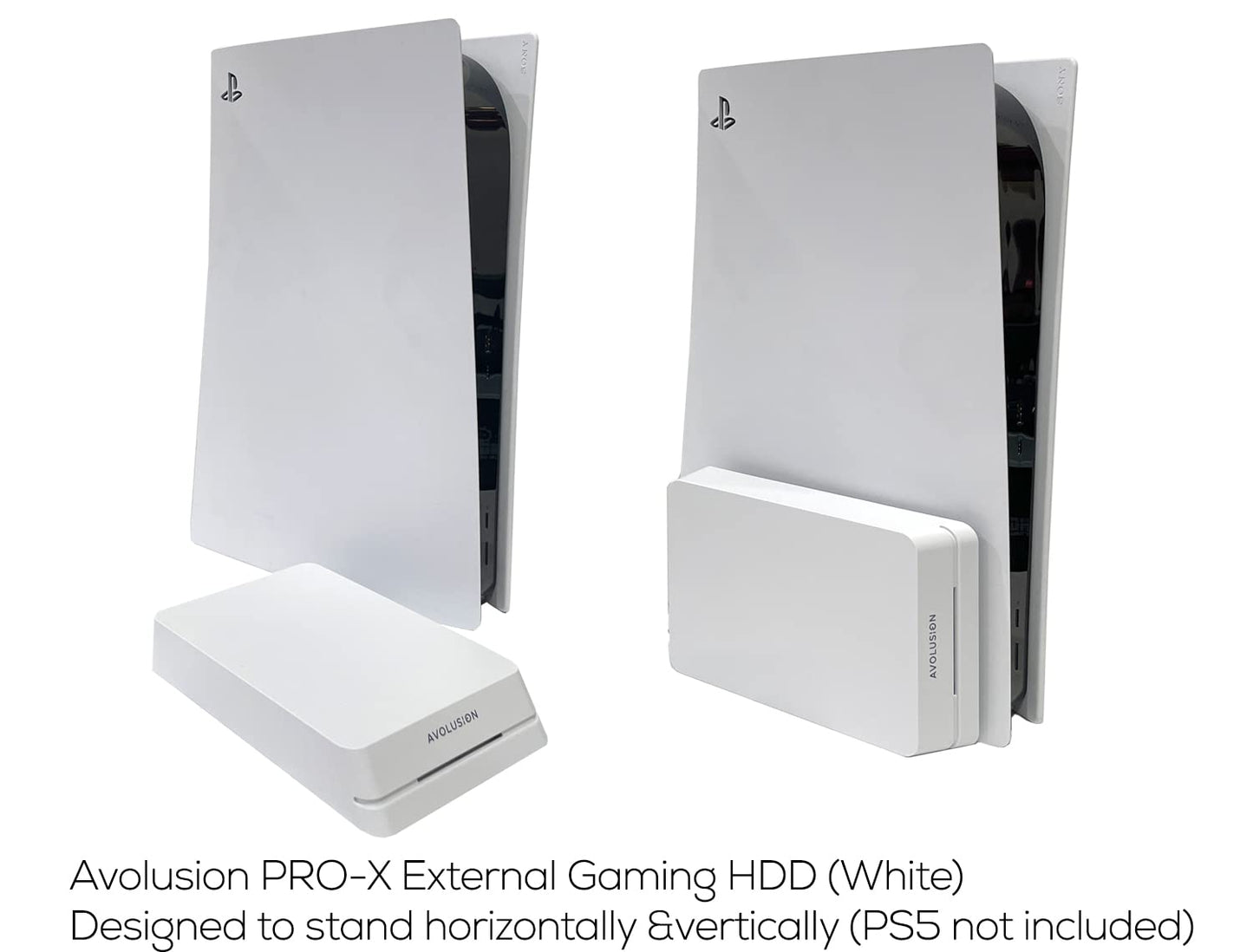 Avolusion HDDGear Pro 2TB 7200RPM USB 3.0 External Gaming Hard Drive (for PS5) White (Renewed)