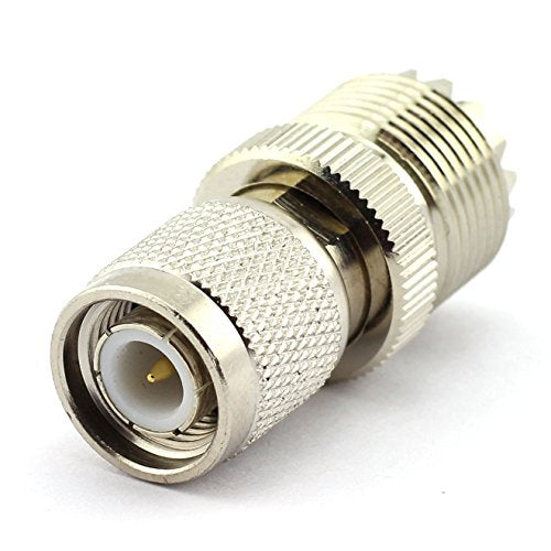 DGZZI 2-Pack TNC Male to UHF Female RF Coaxial Adapter TNC to UHF Coax Jack Connector