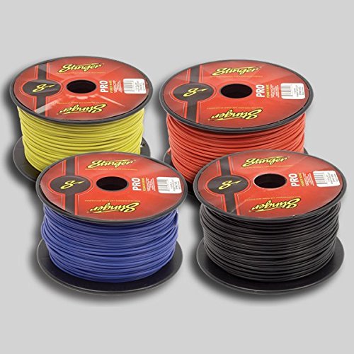 Stinger SPW316BK PRO 16 AWG Gauge Power Wire 500-Feet (Black)