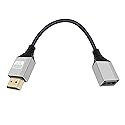 HuaLiSiJi HDMI Extension Cable HDMI Male to Female Cable 4K 60Hz 18Gbps UHD High Speed Nylon Braided Lead Support 3D, ARC, Ethernet for Computers, Blu