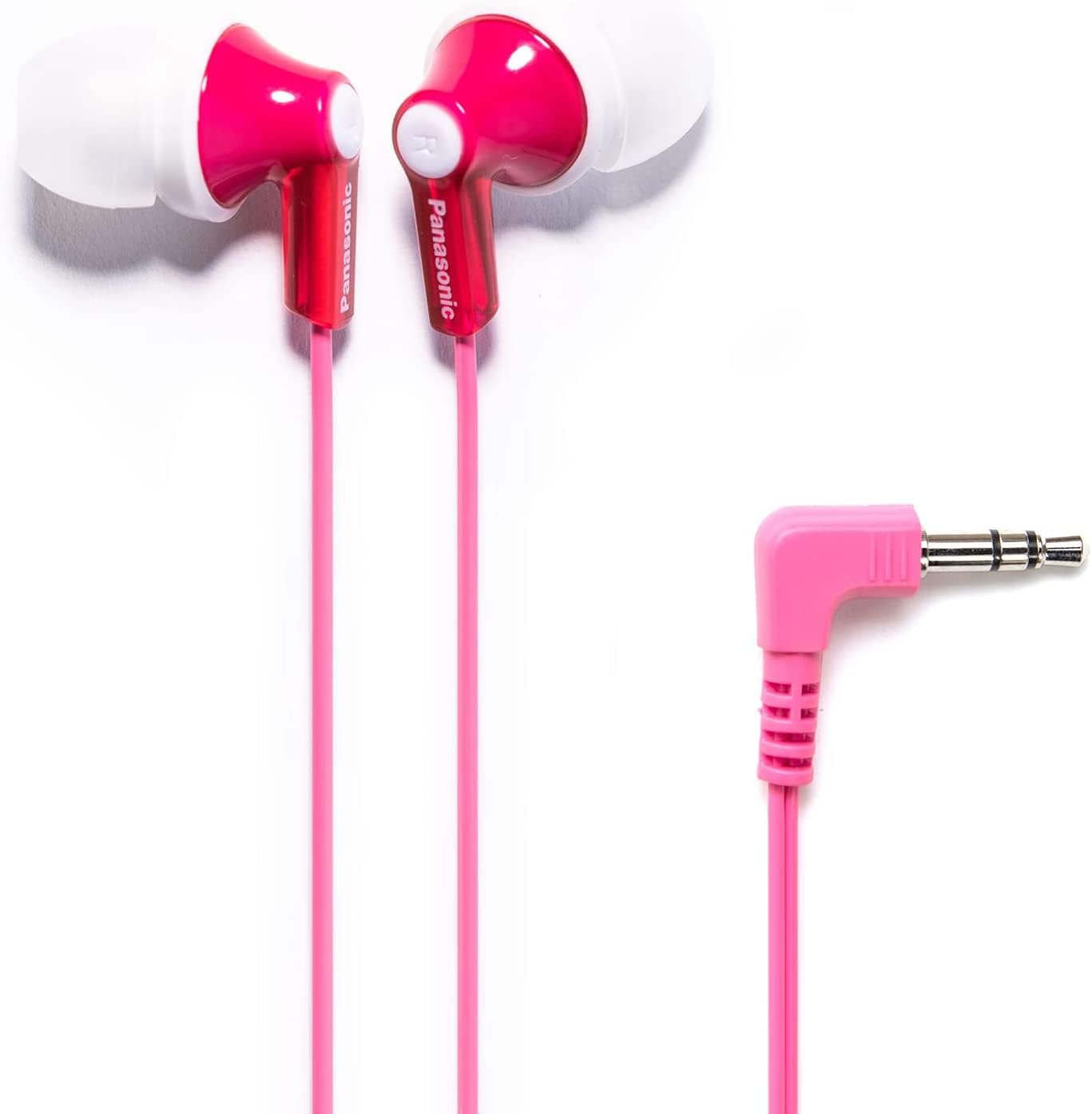 Panasonic ErgoFit Wired Earbuds, In-Ear Headphones With Dynamic Crystal-Clear Sound And Ergonomic Custom-Fit Earpieces (S/M/L), 3.5mm Jack For Phones