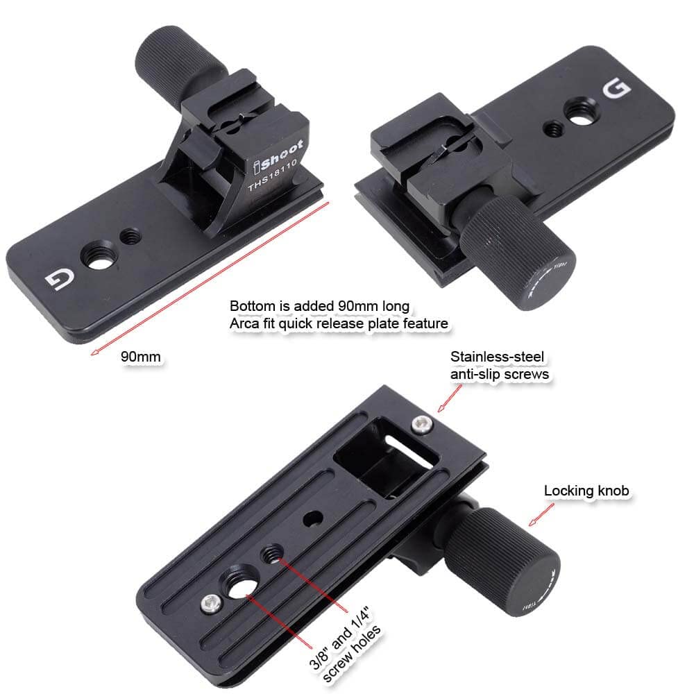 iShoot Lens Collar Foot Tripod Mount Ring Socket Base Compatible with Sony FE 100-400mm f/4.5-5.6 GM OSS, 70-200mm f/2.8 GM OSS & II, 18-110mm f/4 G
