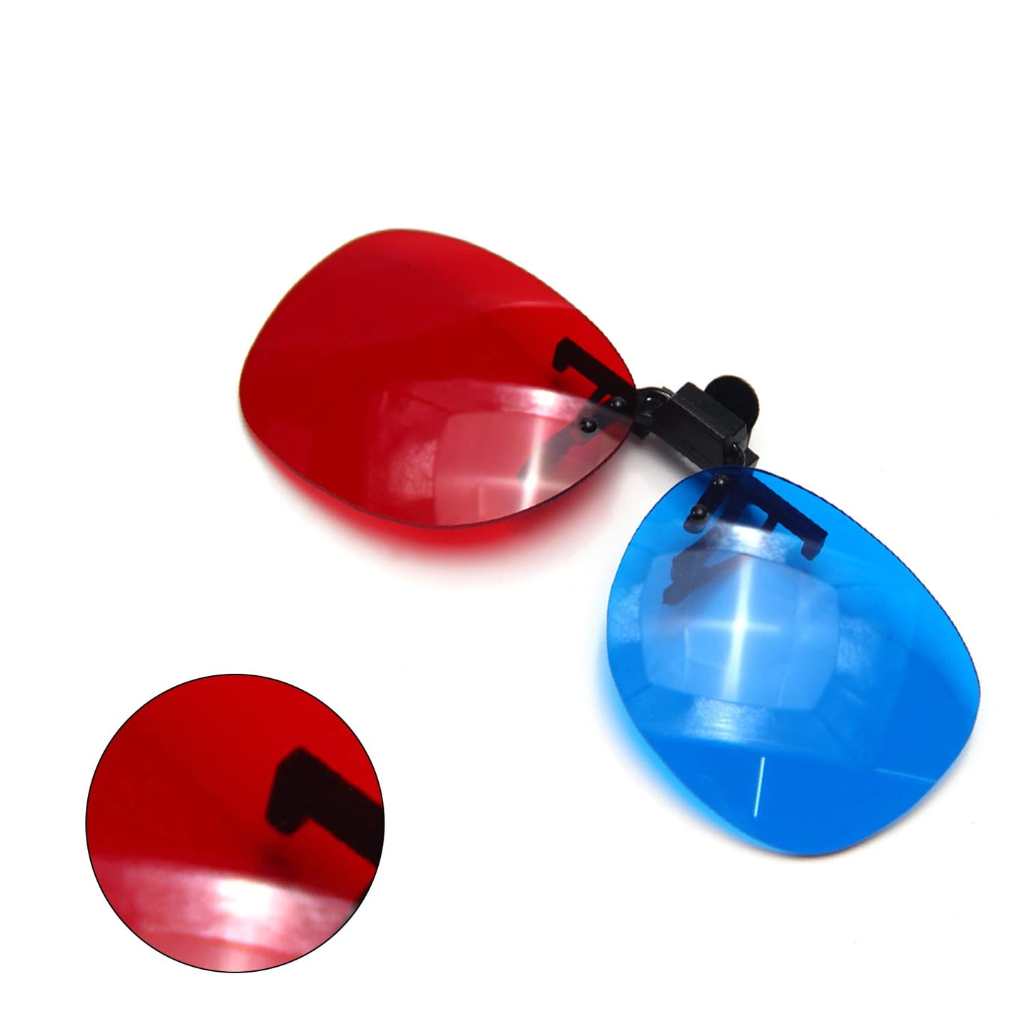 Othmro 3 Count 3D Glasses, Red-Blue, Resin & Paper Lens, Comfortable & Durable, Foldable, DIY Frame, For 3D TV, Cinema, DVD, Home Movies