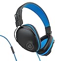 JLab JBuddies Pro Wired Over-Ear Kids Headphones, Built-in Volume Regulators for Safety, Folding, Adjustable, Noise Isolation, with Mic, Blue