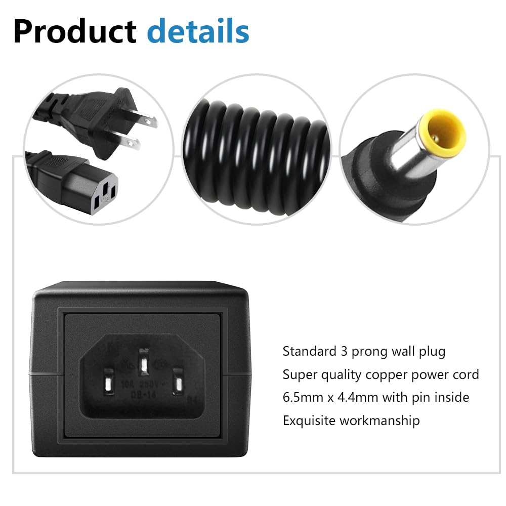 SHNITPWR 14V Power Cord for Samsung Monitor 14V 3A 2.5A 2.14A 1.78A 42W Power Supply AC DC Adapter for Samsung SyncMaster 15" 17" 18" 19" 20" 22" 23"…