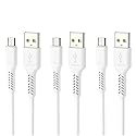 3 Pack of ALINNA Micro USB Cables, Android Charger Cord Sync & Fast Charging (2.1A) Cable Compatible with Galaxy S7 S6 J7 Edge Note 5, Kindle, Android