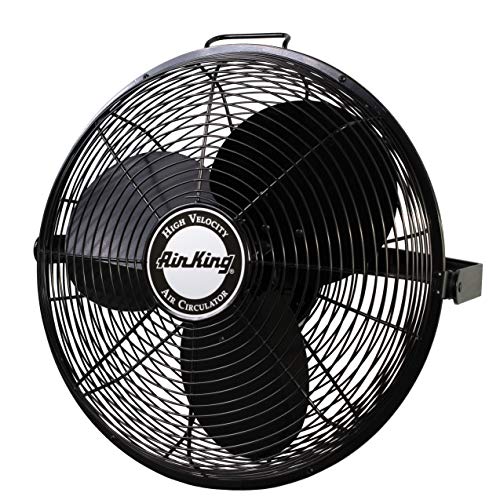 Air King 18-Inch 1/6 HP Industrial Grade High Velocity Multi Mount Fan with 3-Speeds, Pivoting Fan Head, Durable Powder-Coated Steel Blades
