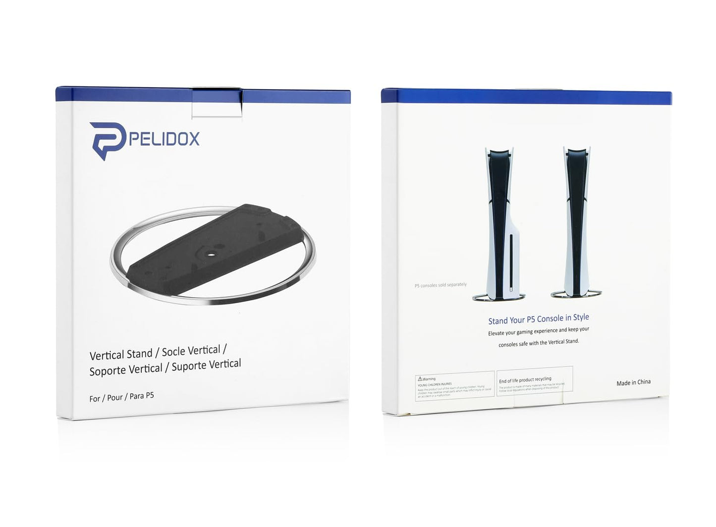Pelidox Vertical Stand for PS 5 Consoles - PS 5 Pro Slim Holder Base Accessories
