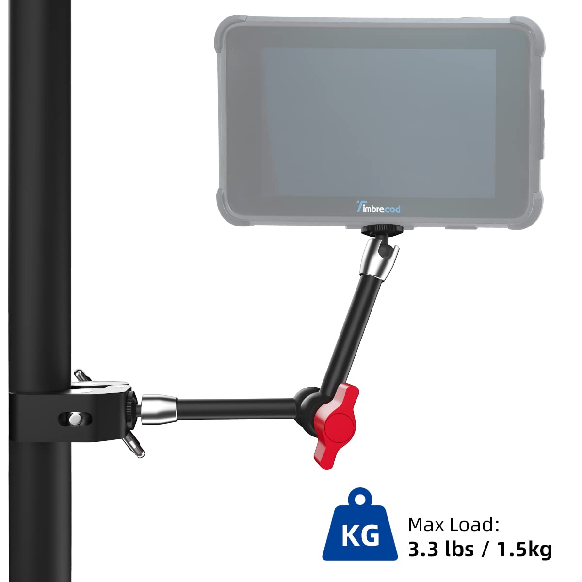 Adjustable Magic Arm, TOAZOE 11 Inch/28 cm Articulating Friction Arm Camera Mount with Both 1/4" Thread Screw Compatible with Camera, LCD Monitor