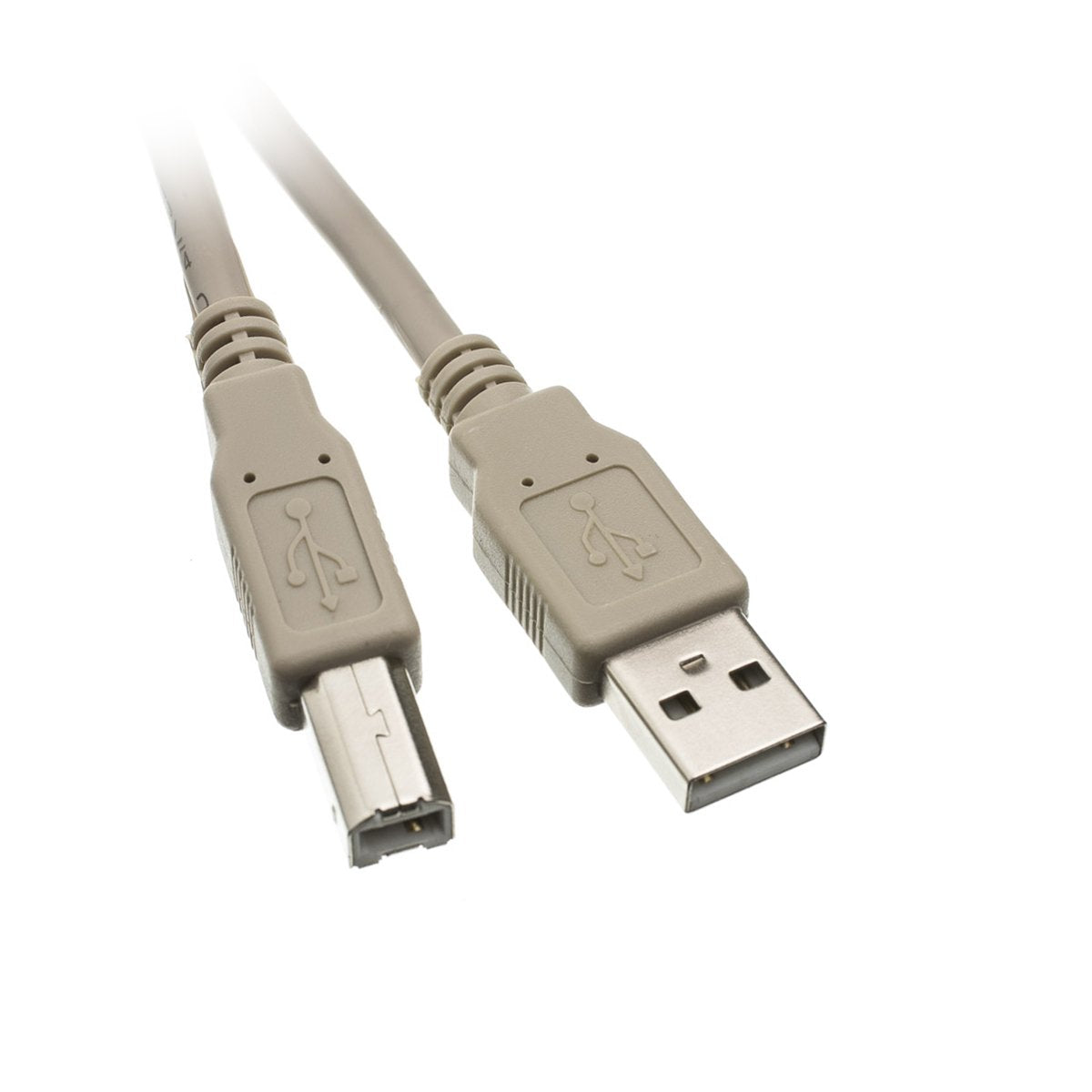 ACL 10 Feet USB 2.0 A Male to B Male Printer/Device Cable, Gray, 3 Pack
