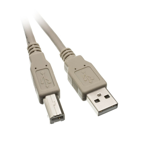 ACL 10 Feet USB 2.0 A Male to B Male Printer/Device Cable, Gray, 3 Pack