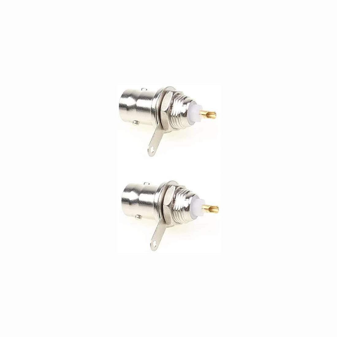 bnafes BNC Chassis Panel Mount Socket Female Jack Solder Type Connectors Adapter 12-Pack Used On Test Equipment