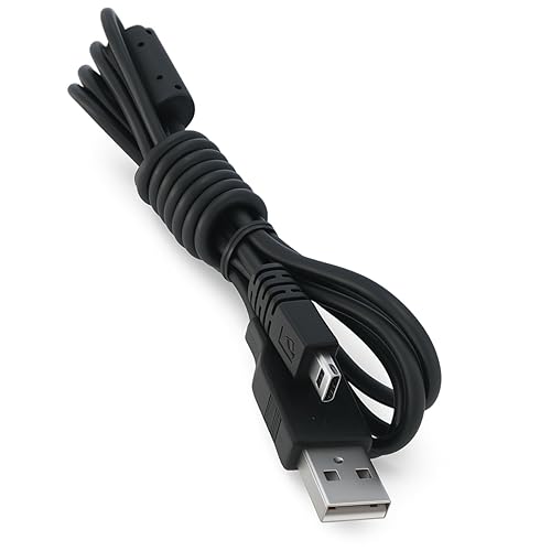 HQRP USB Data Transfer Cable Compatible with Sony Alpha A70 A100 A200 A300 A330 A350 A450 A850 A700 A900 DSLR Digital Camera Cord