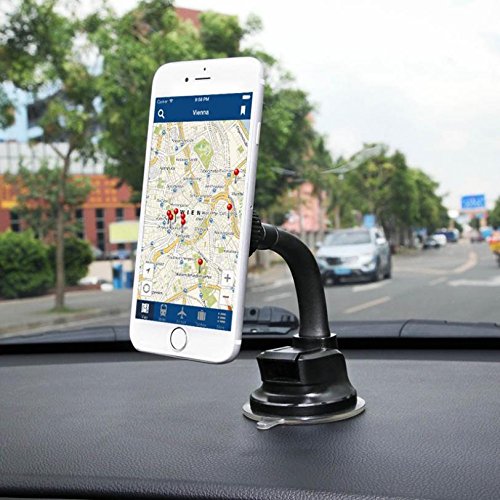 Compatible with DuraForce Pro 2 - Car Mount Magnetic Dash Windshield Gooseneck Holder Window Glass Gooseneck Swivel Dock [Strong Grip Magnets] Works