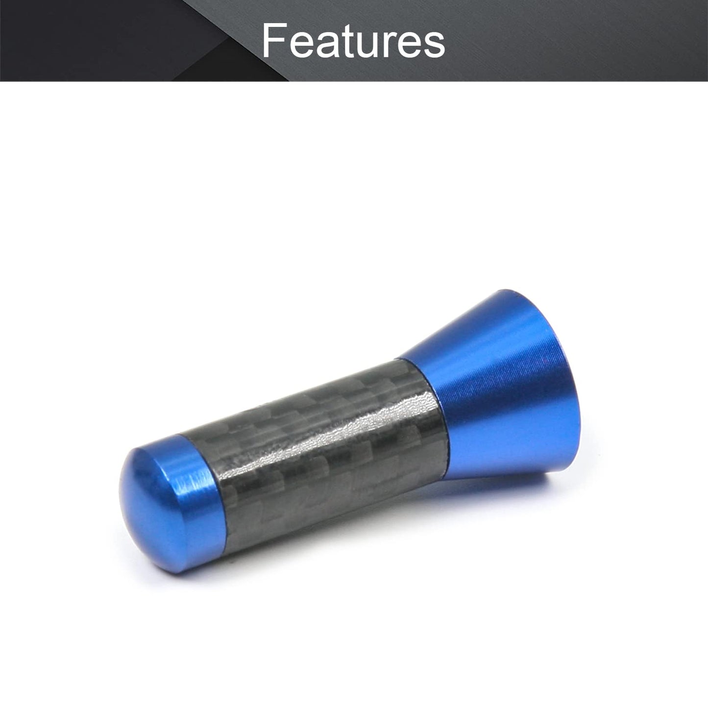 Othmro Universal 3.5cm Carbon Fiber Screw Aluminum Alloy Car Short Radio Antenna 1 pcs