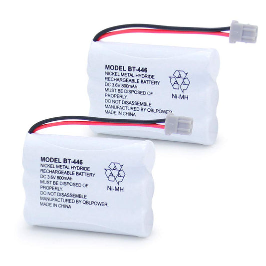 QBLPOWER BT446 BT-446 Cordless Phone Battery Rechargeable Compatible with Uniden BBTY0503001 BT-1004 BT-1005 GE-TL26402 BT-504 CPH-488B 3.6V 800mAh (2