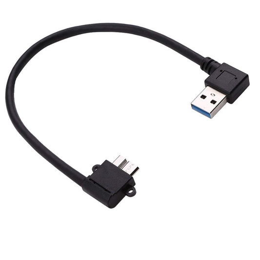 USB 3.0 Micro B Right Angle Cable for BlackBerry Passport, Seagate & Toshiba External Hard Drives