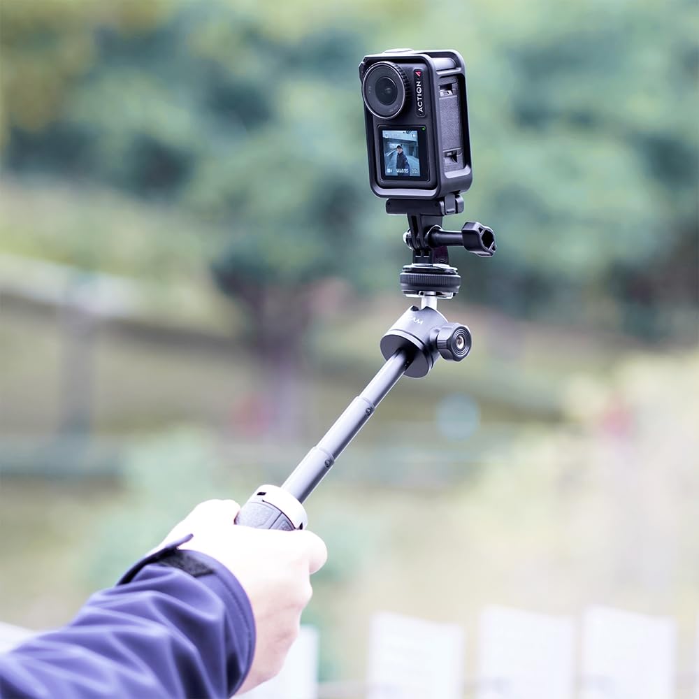 MAXCAM Mini Selfie Stick Tripod Stand Handle Grip Compatible with DJI Osmo Action 5/4/3