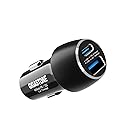 Gigastone USB C Car Charger 45W/6A Fast Car Charger Adapter, PD3.0 & QC3.0, Dual Port, Super Mini, Compatible with iPhone 15, 14,13,12,11,X,SE,8