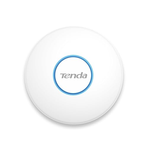 Tenda i27 AX3000 Wi-Fi 6 Ceiling Access Point, Dual-Band 2976Mbps, OFDMA & MU-MIMO, WPA3 Security, Supports 80 Clients, PoE-Powered, Low Latency