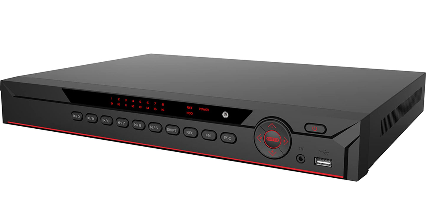 Diamond NVR302A-08/8P-4KS2/L Networking Video Recorder, 8ch Channel (with 8PoE), 60/64 Mbps, 4K, Smart H.265, VGA/HDMI Simultaneous Video Output, 4/2