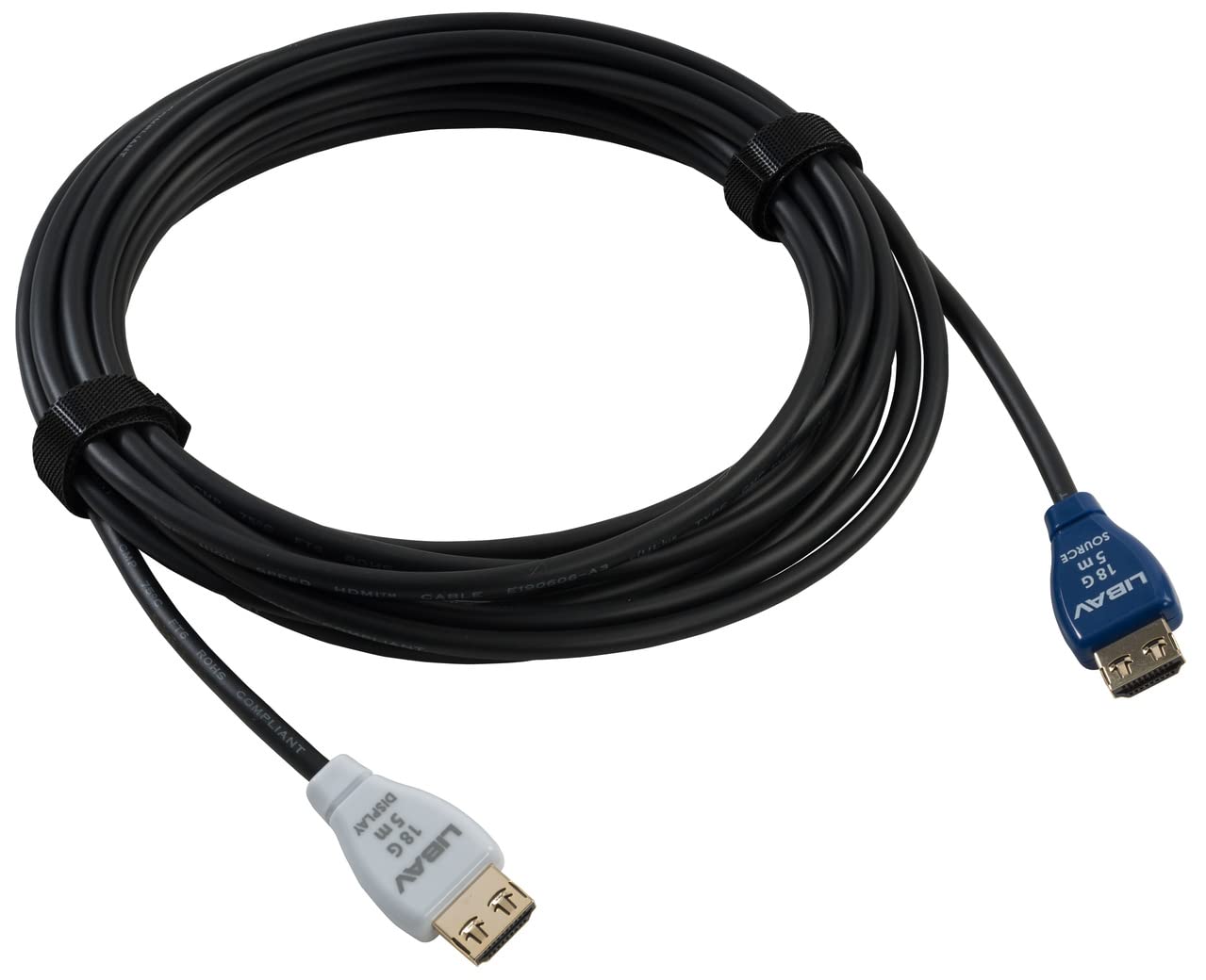 Liberty Halo Active Optical Hybrid 18G Plenum Commercial Grade in-Wall Rated Series High Speed HDMI Cables 5 Meter (15Ft.)