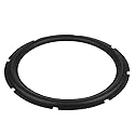 Zerone Speaker Rubber Surround, 12inch Perforated Rubber Rings Replacement Parts for Speaker Repair or DIY (Black)