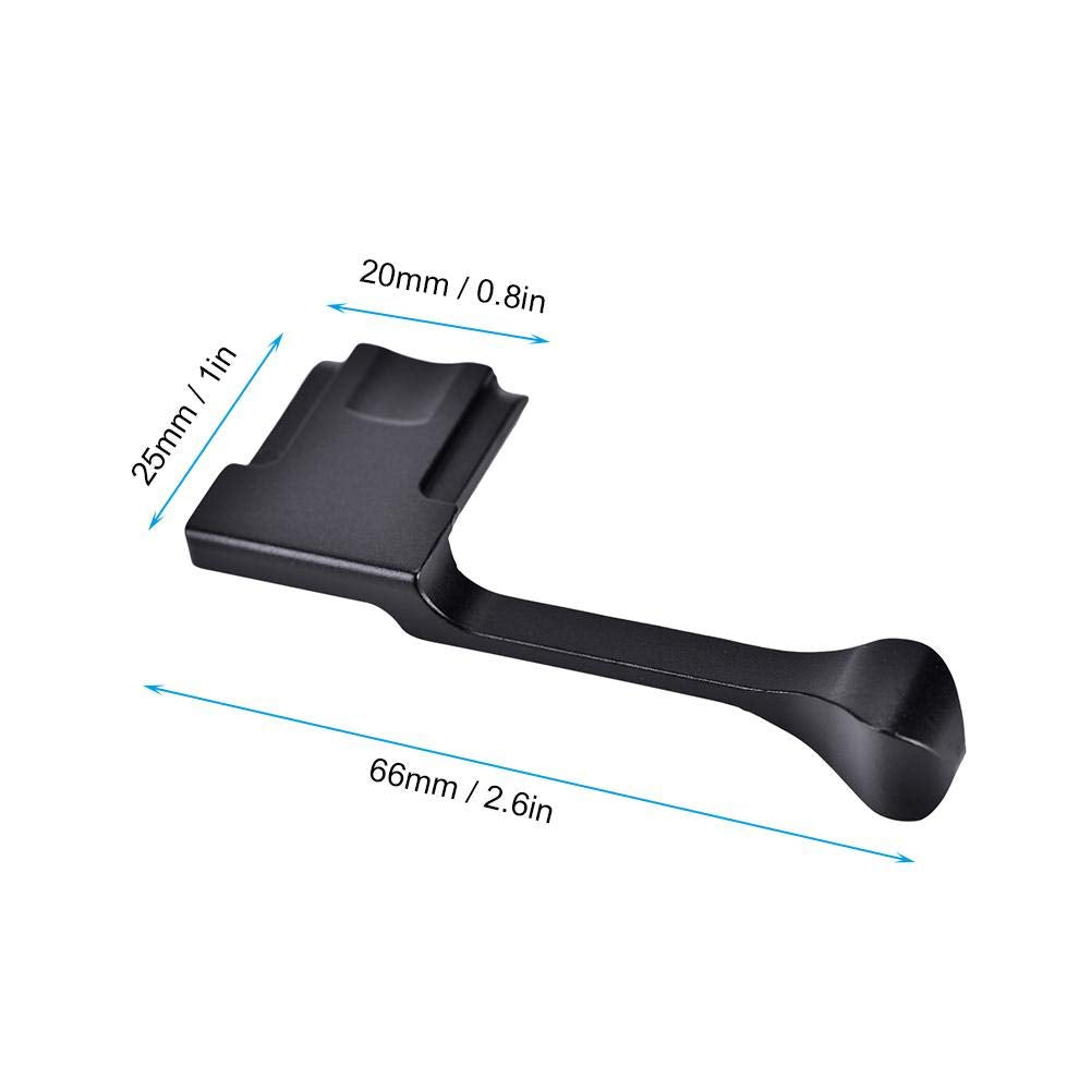 Serounder Black Camera Thumb Grip,Aluminum Alloy Thumb Up Hand Grip for X100F/X100T/X70/X30/X-A3/X-/X-/X-Pro2/X-Pro1/X-M1Camera(Black)