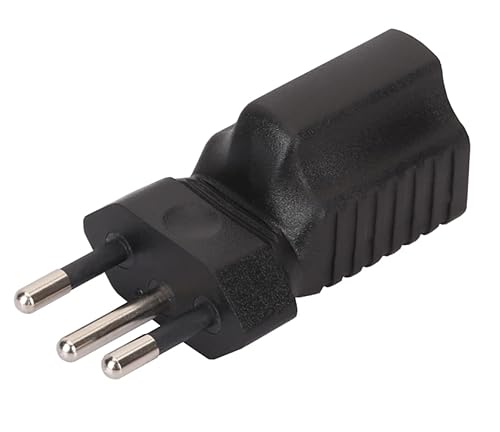 Tekit Brazil US Plug Adapter Power Converter,USA 3 ProngNEMA 5-15R Female Receptacle to Brazil 3 Prong Male Electrical Adapter,Brazil to US 3 Prong…