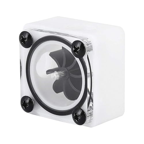 G1/4 Thread Revolving Speed Water Cooling POM Acrylic Material Impeller Water Meter Indicator with Silicone Sealing Ring, for PC Water Cooling
