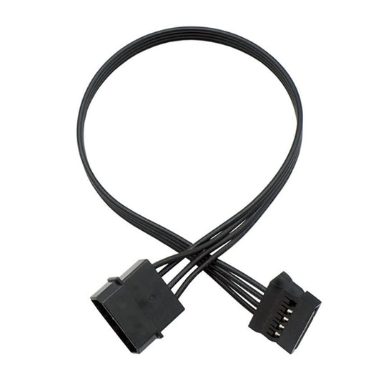 Molex 4 Pin Male to SATA Female Power Supply Cable, YiKaiEn 15 Pin SATA Power Splitter Converter Adapter Cable Hard Drive HDD SSD Extension Cable