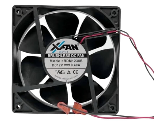 RDM 12V 0.40A 120MM Fan - 12CM 2-Wire Cooling Fan 120X120X38MM - Desktop, Laptop Compatible