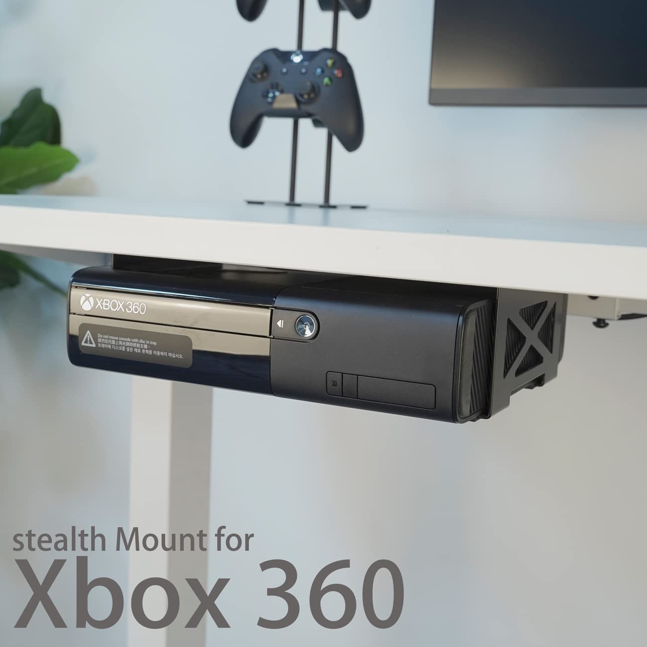 Monzlteck Universal Under Desk Metal Storage Mount for Xbox Series S/X, PS4 Slim/Pro, Compatible with CPU, UPS, Small Form Factor Desktop Tower, Mini