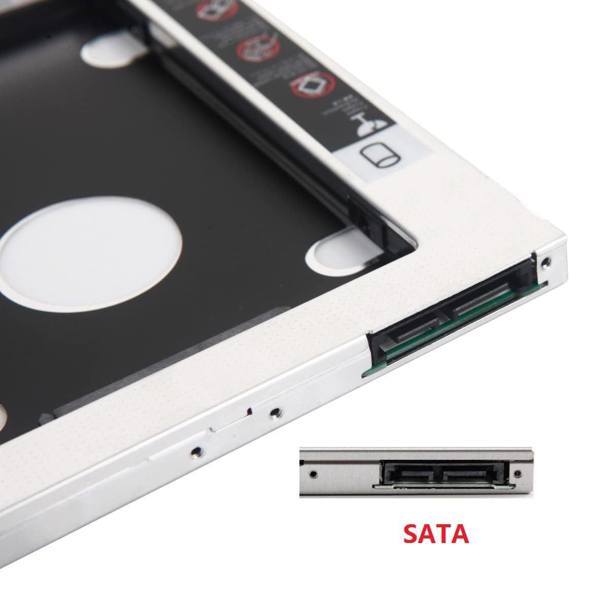 2nd SATA HDD SSD Hard Drive DVD CD ROM Optical SuperDrive Caddy Tray Frame for Unibody MacBook / MacBook Pro 13 15 17 Early mid Late 2008 2009 2010