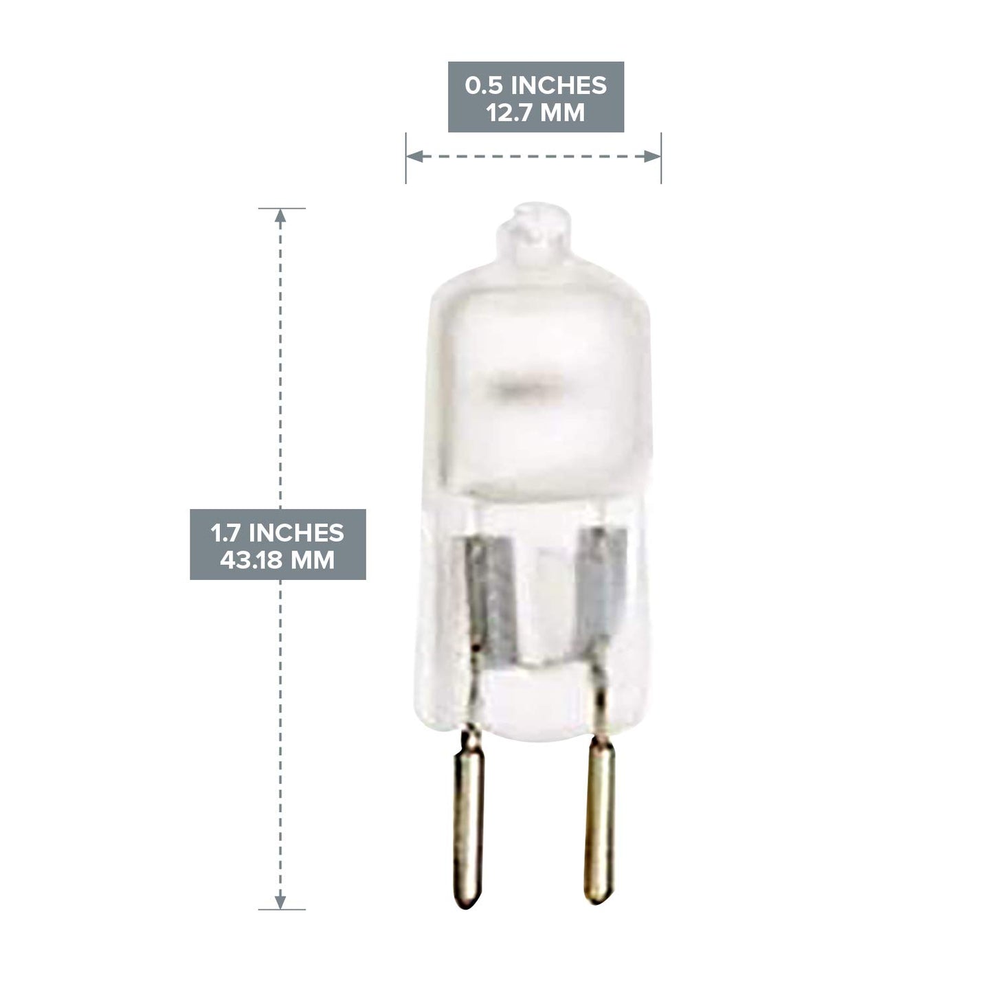 10 Pack Frosted Lense Dimmable T4 Q35/G5.3FR/120V G5.3 JCD 35 Watt 35W 120 Volt Halogen Light Bulb Electric Oil Warmer Replacement Warmer Oil