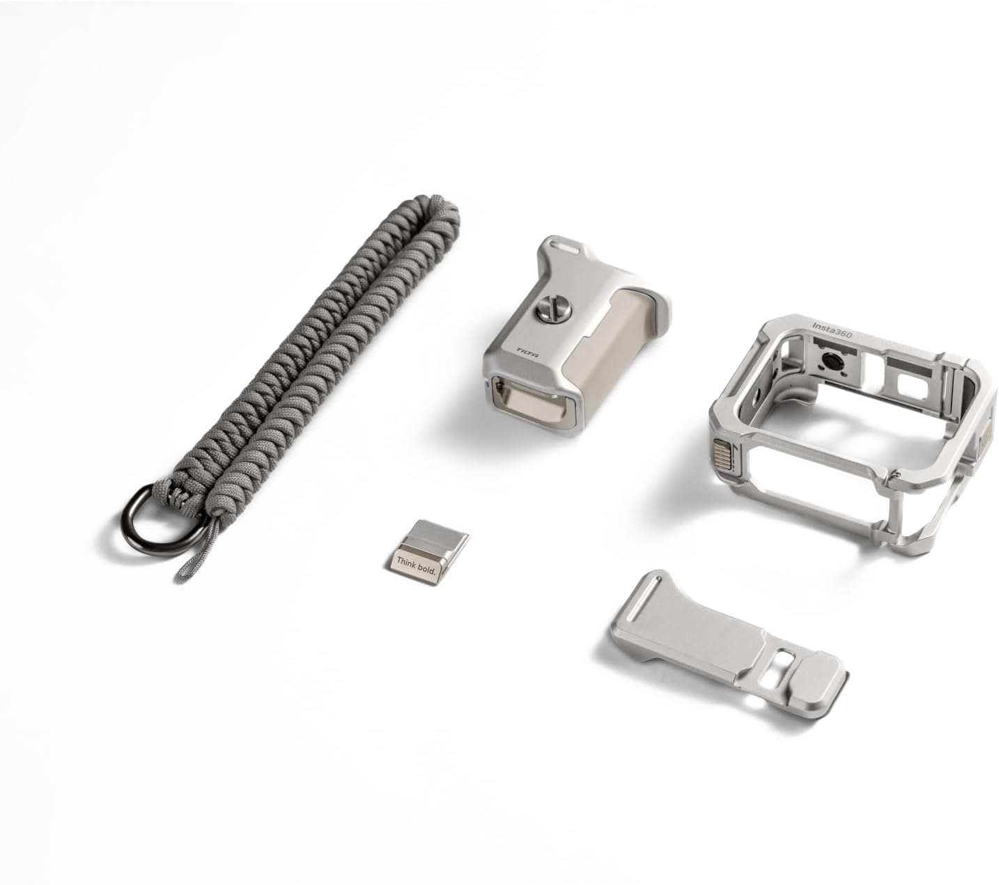 Insta360 Ace Pro 2/Insta360 Ace Pro Xplorer Grip Kit (Moonlight Silver), More Comfortable Grip, transforms Your Camera into The Ultimate Tool