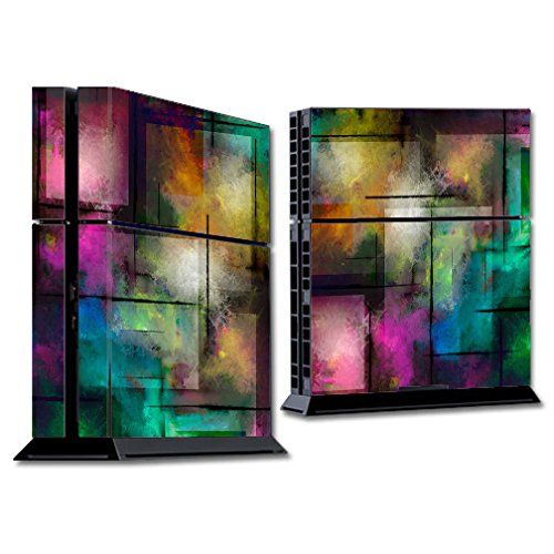 Skin Decal Vinyl Wrap for PS4 Sony Playstation Console (skins only) / Colorful Paint Modern