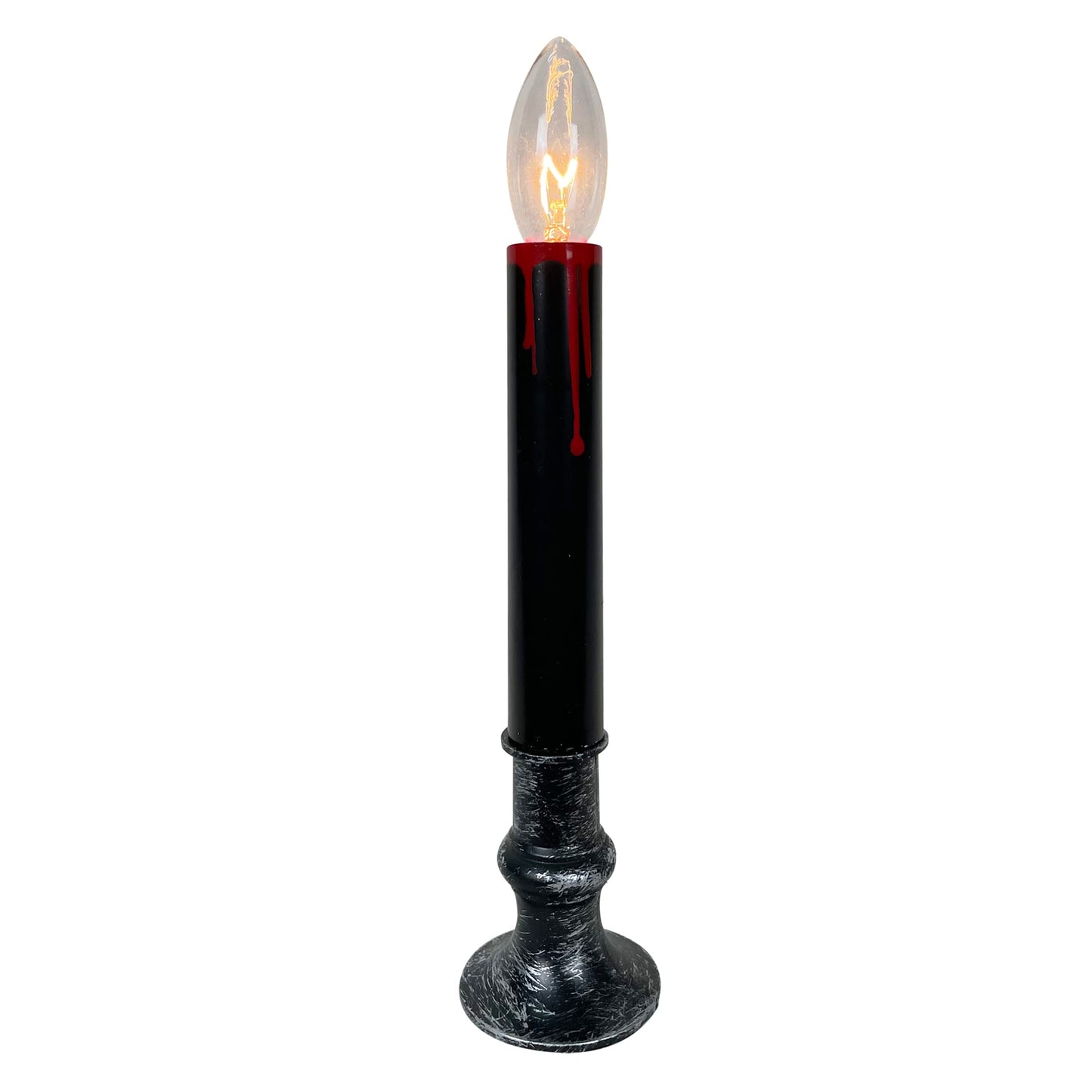 Brite Star 1 Ct 9 in Halloween Blood Drip Black Stick Candle