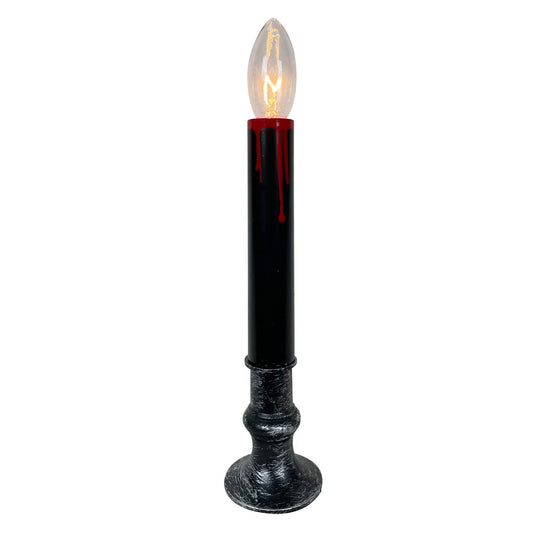 Brite Star 1 Ct 9 in Halloween Blood Drip Black Stick Candle
