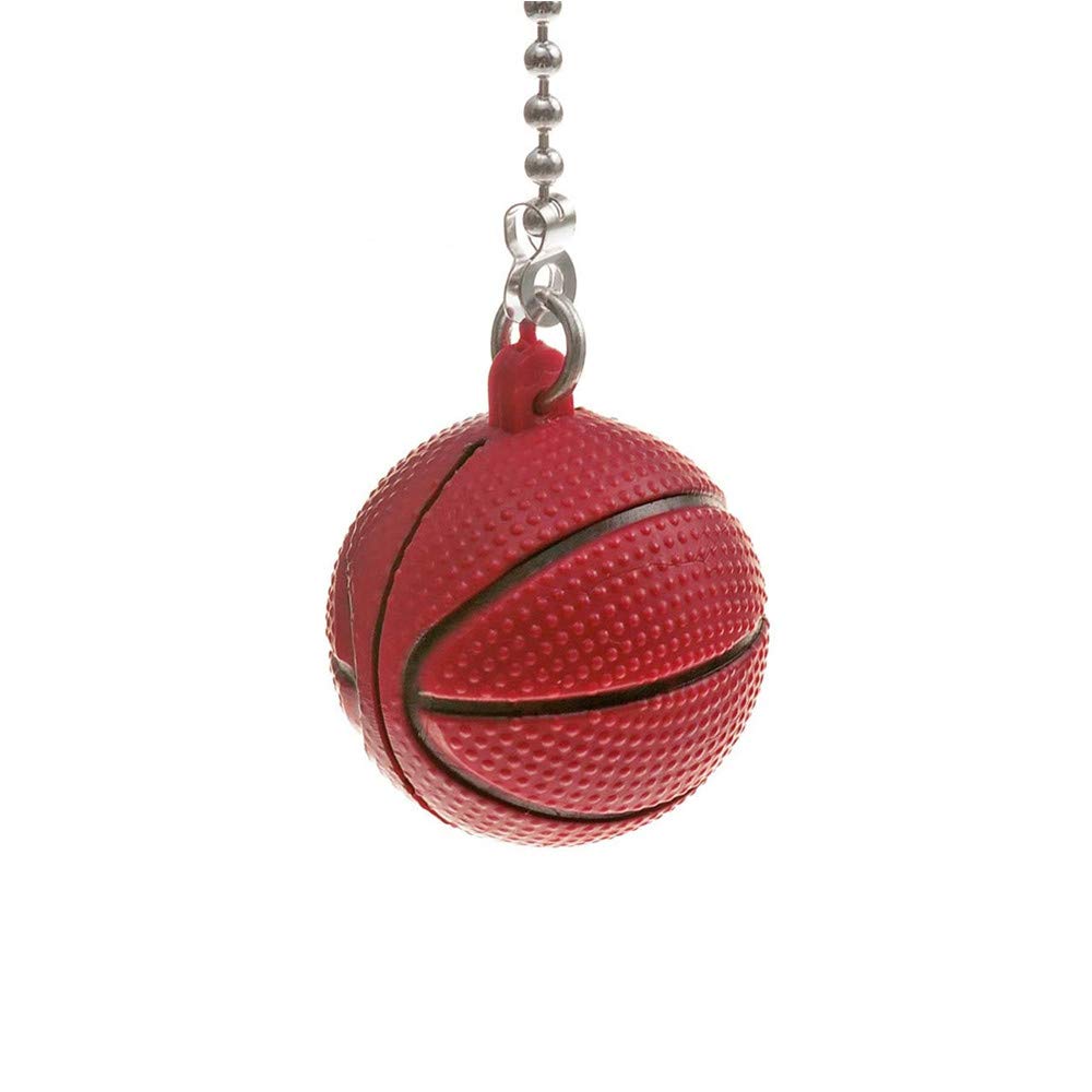 Basketball Ceiling Fan Pull Chain Extension Light Pull Chain Set,Sport Theme Fan String Charm Decorative Extension,Fan Light Chains