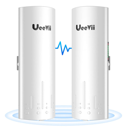 Wireless Bridge Point to Point Outdoor: UeeVii CPE450 5.8G 3Km Long Range Wi-Fi Bridge for Extend Network to Barn and Surveillance Range - Work