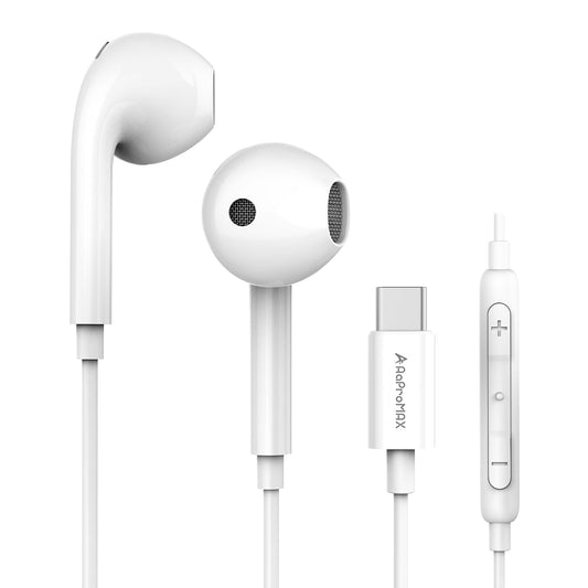 AaProMAX USB C Headphones for iPhone 16 Pro Earbuds Type C Wired Earphones with Mic & Remote Control HiFi Stereo for iPhone 16 Pro/PM/15, iPad Pro…