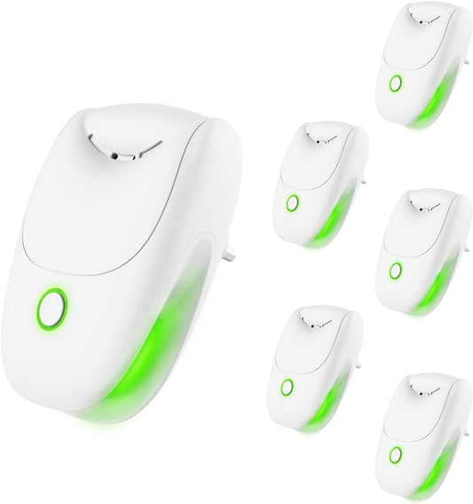 Plug in Air Ionizers, 6 Pack Two-Speed Quiet Negative Ion Air Purifier