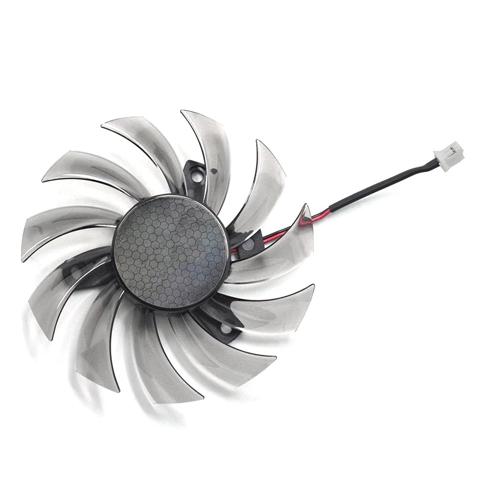 Rakstore T128010SM PLD08010S12HH 75mm Graphics Card Cooling Fan Replacement for Gigabyte GTX460 GTX470 GTX580 GTX670 HD5870 (2pin)