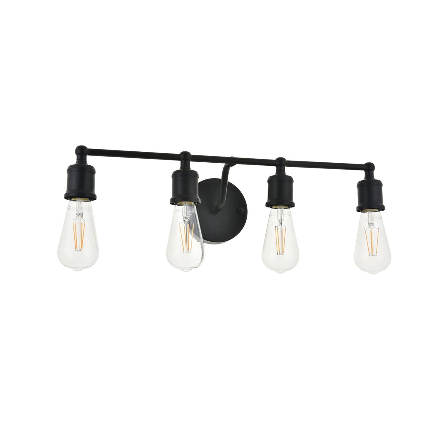 Elegant Lighting Living District Indoor Modern Home Decorative Bright Ceiling Serif 4 Light Black Wall Sconce