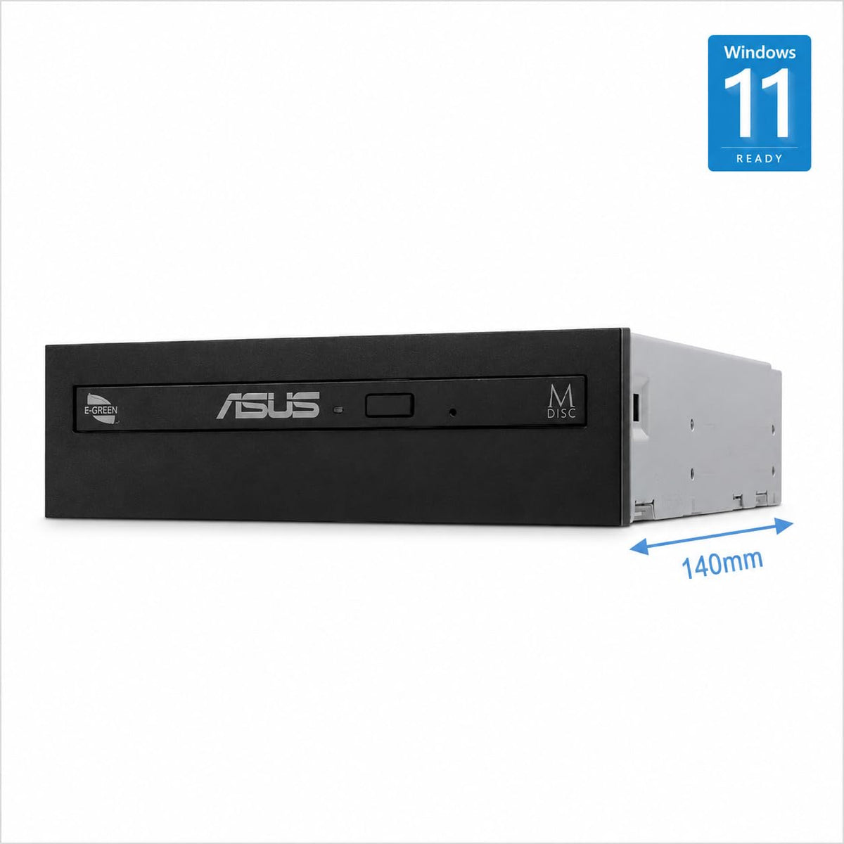 ASUS DRW-08D6MT/BLK/B/AS 8X Internal DVD Burner, Slim 5.25'' SATA Optical Drive for PC, CD/DVD Reader & Writer, Includes SATA to Slimline Power Cable