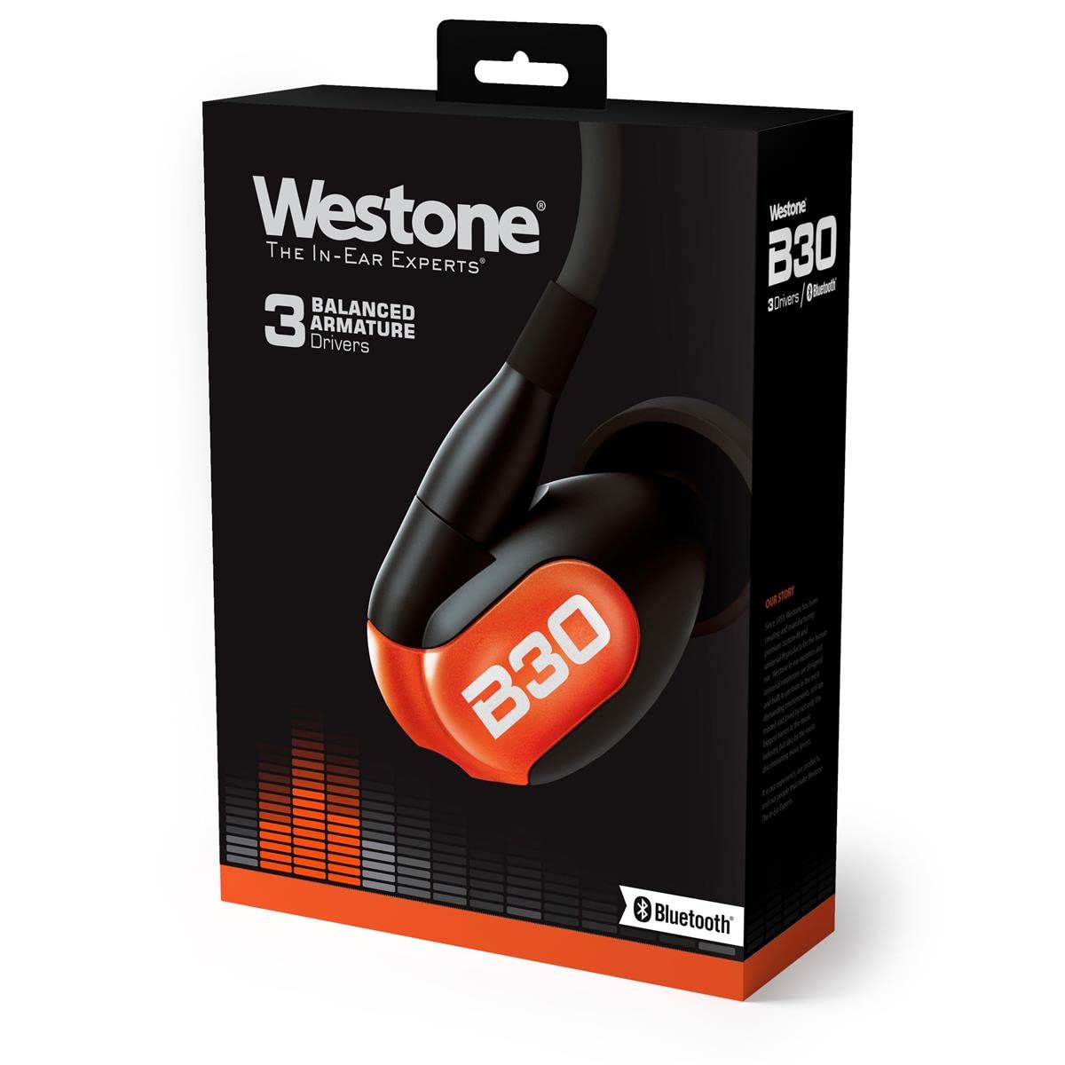 Westone Audio B30 Three-Driver True-Fit Earphones with High-Definition MMCX & Bluetooth Cables